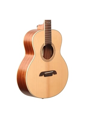 Alvarez LJ2 Little Jumbo Acoustic Travel Guitar with Gigbag Body Angled View